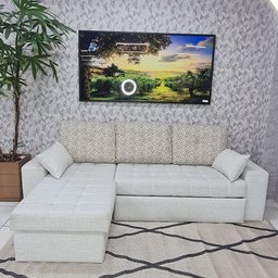 Sofá Cama Provence com Chaise Longue Baú - 1