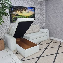 Sofá Cama Provence com Chaise Longue Baú - 5