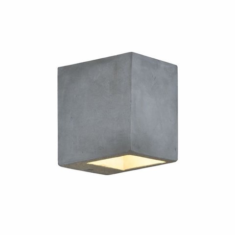 Arandela Decorativa em Concreto Cinza – Soquete G9 | Design Moderno e Industrial