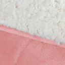 Ver imagem 3 de Edredom Versatil Queen Dupla Face Sherpa Toque Lã Carneiro - Rosa - 100% Poliéster