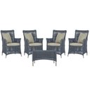 Ver imagem 1 de 4 Poltronas e 1 Mesa Igapó em Alumínio Pintura Fendi Corda Náutica Estofado 7