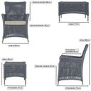 Ver imagem 2 de 4 Poltronas e 1 Mesa Igapó em Alumínio Pintura Fendi Corda Náutica Estofado 7