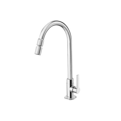 Torneira para Cozinha de Mesa Bica Alta Gali Cromado Docol