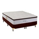 Ver imagem 1 de Cama Box Queen: Colchão Molas Herval Maxspring Edimburgo + Base CRC Suede Brown(158x198)