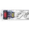Filtro de linha com protetor contra surtos (DPS) - 127/220 volts - 10 amperes - 5 tomadas - 3 pinos  - 4