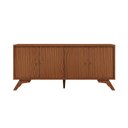 Ver imagem 6 de Balcão Buffet Aparador 180cm com 4 Portas Lisas com Puxadores Metálicos 100% MDF Dalla Costa