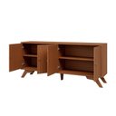 Ver imagem 4 de Balcão Buffet Aparador 180cm com 4 Portas Lisas com Puxadores Metálicos 100% MDF Dalla Costa