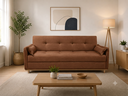 Ver imagem 1 de Sofa Iris 2.10 Bau e Cama Nobly Veludo Marrom