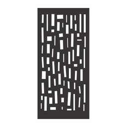 Painel Vazado Divisória Mdf Mikonos Preto Decore Painéis e Divisórias 0,90x2,20m - 1