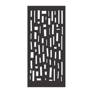 Painel Vazado Divisória Mdf Mikonos Preto Decore Painéis e Divisórias 0,90x2,20m