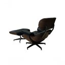 Ver imagem 3 de Poltrona de Couro com Puff Charles Eames Preto