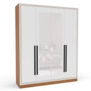 Ver imagem 4 de Guarda Roupa 161,1cm 4 Portas com Espelho 240851 Valência Politorno Móveis