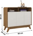 Ver imagem 7 de Aparador Buffet Eccos para Sala com 3 Portas Retrô Potenza