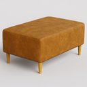 Ver imagem 1 de Puff Bela Manu Decor Madri Pés Palito Couríssimo Caramelo