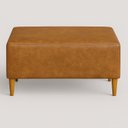 Ver imagem 3 de Puff Bela Manu Decor Madri Pés Palito Couríssimo Caramelo