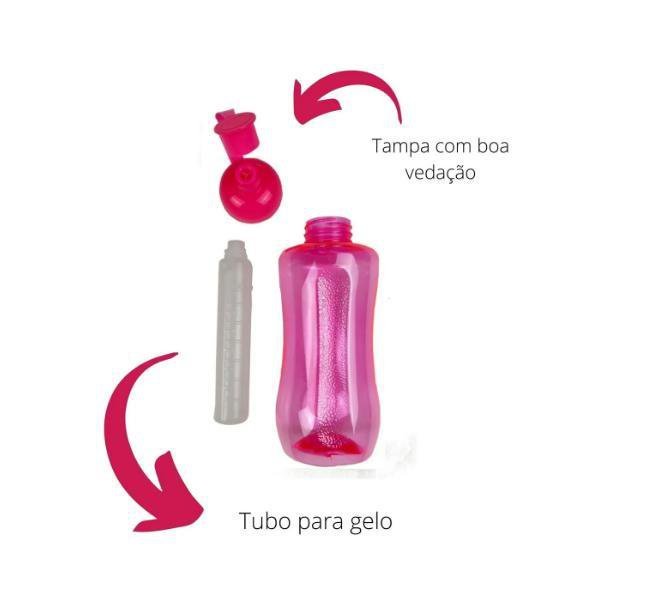 Squeeze Artclips C/Tubo De Gelo 600Ml Rf Md179 10 Unidades Rosa - 2
