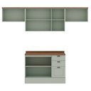 Ver imagem 4 de Cozinha Compacta 4 Peças 260cm com Tampo e Gavetas 100% MDF