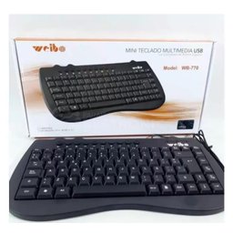 Mini Teclado Multimedia Usb Preto - 1