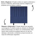 Ver imagem 4 de Cabeceira Cama Casal Queen Size 160 Cm Luna Suede e Frame Azul Marinho