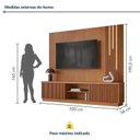 Ver imagem 4 de Conjunto Home Arezzo + Módulo Cristaleira Dominus Home Naturalle com LED Mavaular