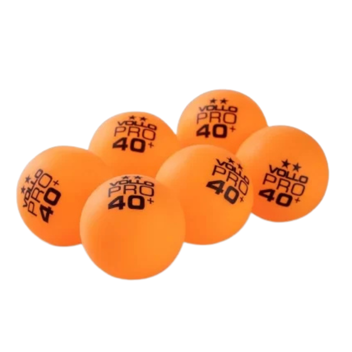 Kit Raquete Vollo Vt601 + 6 Bolas Ping Pong 2 Estrelas Tênis Cor:laranja - 4