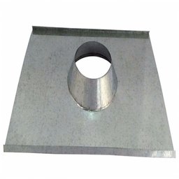 Rufo Colarinho de Telhado Galvanizado Chaminé 115mm Diâmetro - 1