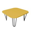 Ver imagem 5 de Mesa De Centro Pés Hairpin Legs Lateral De Apoio Para Sala Estar Dormitório Amarelo Laca