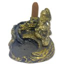 Ver imagem 4 de Incensário Cascata Ganesha ou Buda em Resina-escolha a Cor:ganesha Metal Dourado 7 Cm