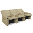 Ver imagem 5 de Poltrona do Papai Reclinável Mallie 3 Lugares Baú Usb Fh9 Veludo Bege - Mpozenato