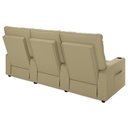 Ver imagem 7 de Poltrona do Papai Reclinável Mallie 3 Lugares Baú Usb Fh9 Veludo Bege - Mpozenato