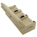 Ver mais imagens de Poltrona do Papai Reclinável Mallie 3 Lugares Baú Usb Fh9 Veludo Bege - Mpozenato