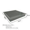 Ver imagem 5 de Cama King Cabeceira 2 Mesas C/ Gaveta e Nicho Mdf sob Medida Cor:cinza Sagrado