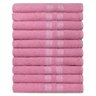 Kit 10 Toalhas de Banho Pet Shop 100% Algodão Enxuta Caricinha - Rosa - 1