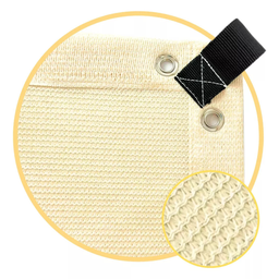 Tela Decorativa Sombrite 90% Bege 4x7 Bainha e Ilhós - 1