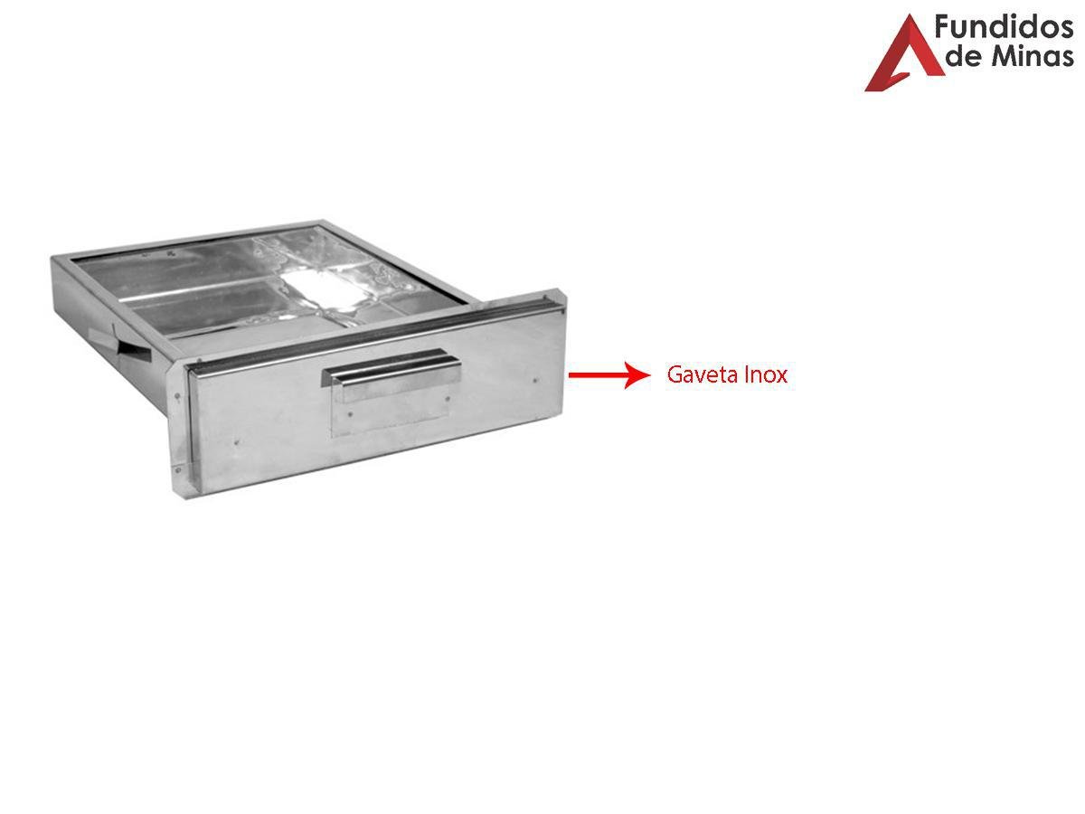 Gaveta Cinzeiro Inox para Fogão a Lenha - 3