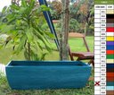Ver imagem 5 de Kit 3 Vaso Planta 100x30 Jardineira Floreira Polietileno BGPLASTICOS AZUL TURQUESA 018