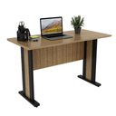 Ver imagem 2 de Mesa de Escritório 117cm Tampo 25mm Me4194 Amêndoa/preto