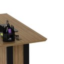 Ver imagem 5 de Mesa de Escritório 117cm Tampo 25mm Me4194 Amêndoa/preto