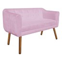 Ver imagem 6 de Kit Namoradeira 2 Lugares e 2 Poltronas Julia Rosa Bebê