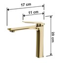 Ver imagem 6 de Torneira Banheiro Dourada Baixa Atenas 100% Metal Premium Quente e Frio