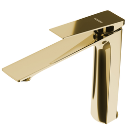 Torneira Banheiro Dourada Baixa Atenas 100% Metal Premium Quente e Frio - 4