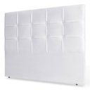 Ver imagem 1 de Cabeceira Estofada Cama Box Casal King Size Fiorella 195cm Corino Branco - Desk Design