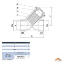 Ver imagem 3 de Filtro Tipo Y Industrial de 1 de Latão Forjado com Tela em Aço Inox Alta Durabilidade Pn 16