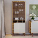 Ver imagem 1 de Cristaleira Jurerê Naturale Off White Matte - Colibri