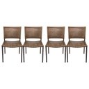 Ver imagem 1 de Kit 4 Cadeiras em Alumínio Trama Área Confortável Capuccino