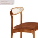Ver imagem 6 de Conjunto Mesa de Jantar Tampo 240cm Barril Laminado Ello e 8 Cadeiras Mônaco Premium Marrom/Cinamomo