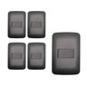 Kit 5 Interruptor 4x2 Placa Preto Black Fosco Canoa Romazi:simples - 1