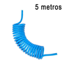 Mangueira Espiral Pneumatica Pu 8mm 10 Bar - 5 Metros - 1