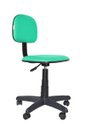 Ver imagem 1 de Cadeira Secretaria Giratoria Polo - Couro SinteticoCorano - Turquesa