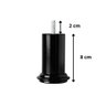 Pé para Cama Box Bau 8cm de Altura Preto Kit 4 Unidades - 4